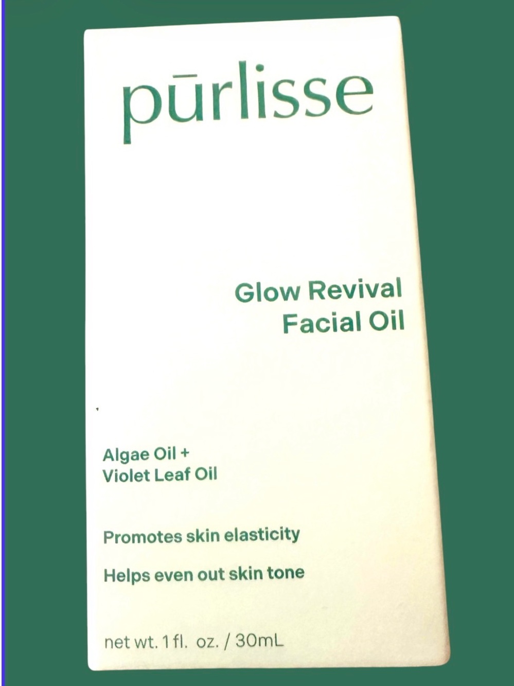 Purlisse Glow Revival Facial Oil - Algae Oil, Violet Leaf Oil 1 Fl. Oz. $33 MSRP